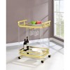 Kitchen Cart with Towel Rack, Bottle Storage Rack and Stemware Rack - 3 of 4