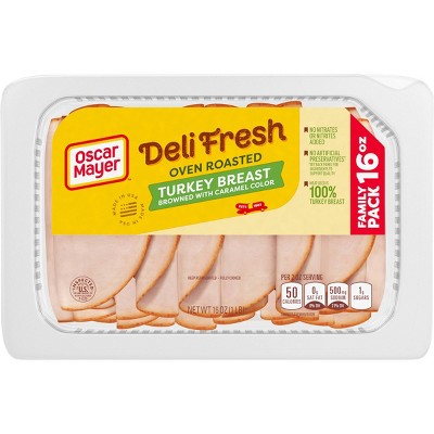 Oscar Mayer Deli Fresh Sliced Oven Roasted Turkey Breast - 16oz