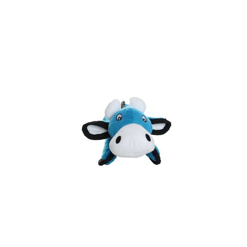Tuffy Junior Barn Yard Cow Dog Toy - Blue, 5 of 10
