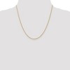 Black Bow Jewelry 1.3mm, 14K Yellow Gold, Solid Baby Rope Chain Necklace - 2 of 4