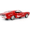 1971 Ford Mustang Sportsroof Red with White Stripes "Refresh Yourself - Coca-Cola" 1/24 Diecast Model Car by Motor City Classics - 3 of 4