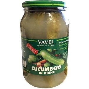 Vavel Cucumbers In Brine 30 fl oz - Delicious And Authentic Polish Pickles, Jarred With Care For Optimal Freshness And Flavor - 1 of 1