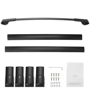 VEVOR Roof Rack Cross Bars, Fit for 2014-2021 Subaru Forester with Raised Side Rails, 200 lbs Load Capacity, Aluminum Crossbars with Locks, Black - 1 of 4