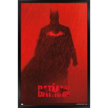 Trends International DC Comics Movie The Batman - Batman Teaser One Sheet Framed Wall Poster Prints