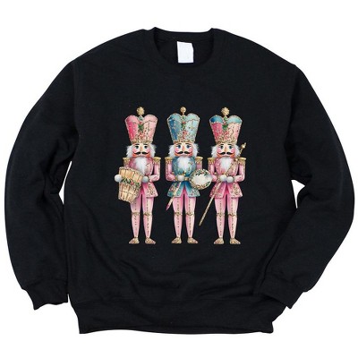 Simply Sage Market Women's Graphic Sweatshirt Nutcracker Pink