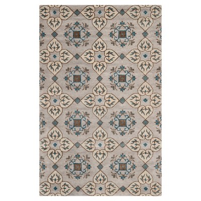 Beige/Multi Botanical Loomed Area Rug - (4'x6') - Safavieh