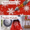 Fulvari Christmas Snowflake Area Rug,Rug Washable Non Slip for Entryway,Mats for Front Door,Bedroom Living Room Laundry Room Indoor - 4 of 4