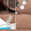 Hausource Handwoven Rattan Cat Litter Box Enclosure Hidden Furniture with Door & Removable Mat - 4 of 4