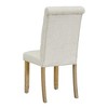 6 Piece Retro Dining Set with Rectangular Table, Unique Legs, 4 Upholstered Chairs and Bench for Kitchen and Dining Room - 4 of 4