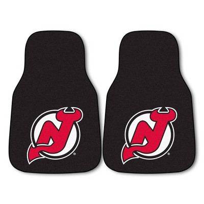 NHL New Jersey Devils Carpet Car Mat Set - 2pc