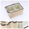 REGALWOVEN Fabric Collapsible Reinforced Versatile Storage Bin with Lid and Handle 2 Pcs - 2 of 4