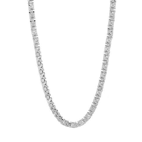 Men's West Coast Jewelry Stainless Steel Spiga Chain Necklace