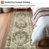 Washable Living Room Area Rug Large Vintage Printed Accent Carpet Non Shedding Oriental Distressed Floor Cover Foldable Indoor Mat - 4 of 4