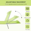 PAGED Folding Lawn Chair Camping Chair with Pillow Steel Frame, Breathable Mesh for Camping, Garden, Beach, Patio - 2 of 4