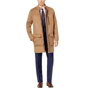 Ryan Seacrest Mens Camel Parka Coat - 1 of 1