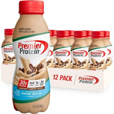 Premier Protein Shake, Caf Latte, Cafe Latte - 11.5 Fl Oz (Pack Of 12)