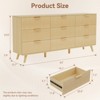 Buenhomino 9-Drawer Dresser for Bedroom, 63" Wide Modern Chest with Fluted Detailing - 4 of 4