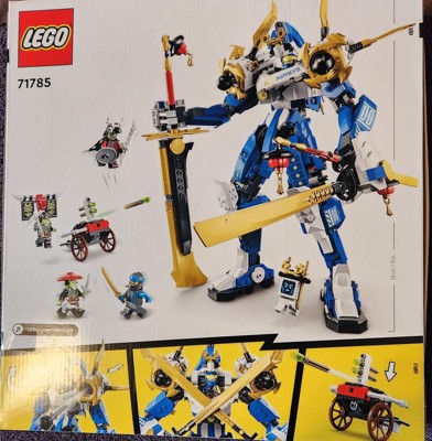 LEGO 71785 NINJAGO Jays Titanium Robot Building Kit with Robot Action  Figure with 2 Cannons, Includes 5 Gun Mini Figures, Gift Idea for Children  Over