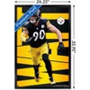 Trends International NFL Pittsburgh Steelers - T.J. Watt 21 Framed Wall Poster Prints - 3 of 4