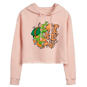 Women's - Teenage Mutant Ninja Turtles - Mikey Cropped Graphic Hoodie - 1 of 3