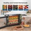 YASHE 9-Tray Stainless Steel Food Dehydrator, 1000W, Adjustable Timer & Temp, Recipes Included for Meat, Fruits, Herbs - 2 of 4