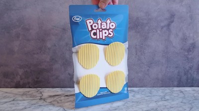 4ct Potato Chip Clips Light Green : Target