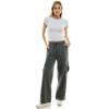 Derek Heart Womens High Rise Fleece Pants with Cargo Pockets - 4 of 4