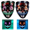 Mask, Halloween LED Mask, 2 Pcs, for Festival Cosplay,  Halloween Costume, Masquerade Parties - 2 of 4