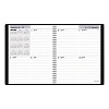 DayMinder Open-Schedule Weekly Appointment Book, 8.75 x 7, Black Cover, 12-Month (Jan to Dec): 2026 - 3 of 4