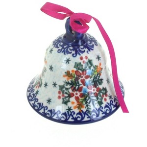 Blue Rose Polish Pottery 31 Vena Medium Bell - 1 of 1
