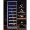 Wine refrigerator,Holds 154 Bottles,Beverage and Wine Cooler,Freestanding Compressor Wine Cooler Refrigerator - 4 of 4