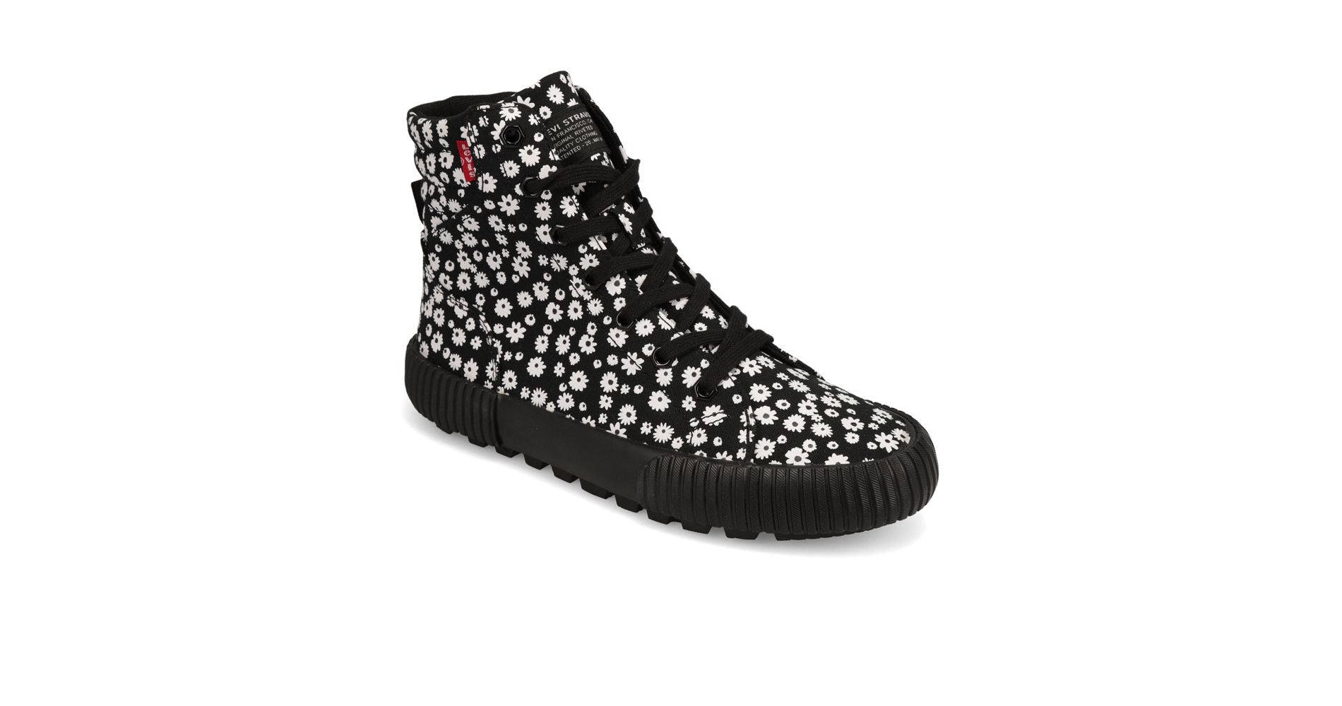 Levi's Kids Olivia Floral Fabric Hightop Fashion Sneaker Shoe