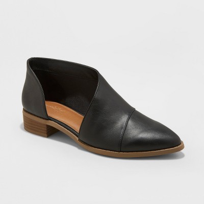 wide width booties black
