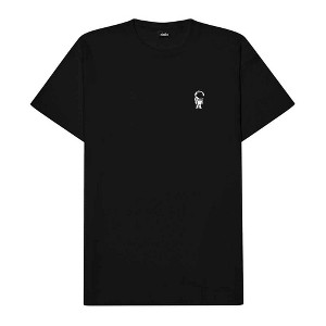 Dalix Astronaut Embroidered Relaxed Heavy Soft Cotton T Shirt Mens - 1 of 4