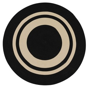 Colonial Mills Coronado Round - Black Sapphire 3 Ft round Round Rug Indoor/Outdoor 100% Polypropylene - 1 of 4