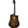 Cort Core Series Solid Mahogany Dreadnought Cutaway Guitar Black Burst - 3 of 4