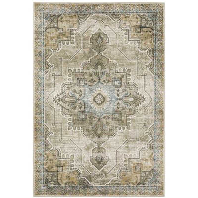 Oriental Weavers Venice 1104W Grey/ Blue Indoor Area Rug - 7'10" x 10'