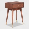 Sutton Mid-Century Modern Side Table Walnut Brown - Adore Decor - image 2 of 4