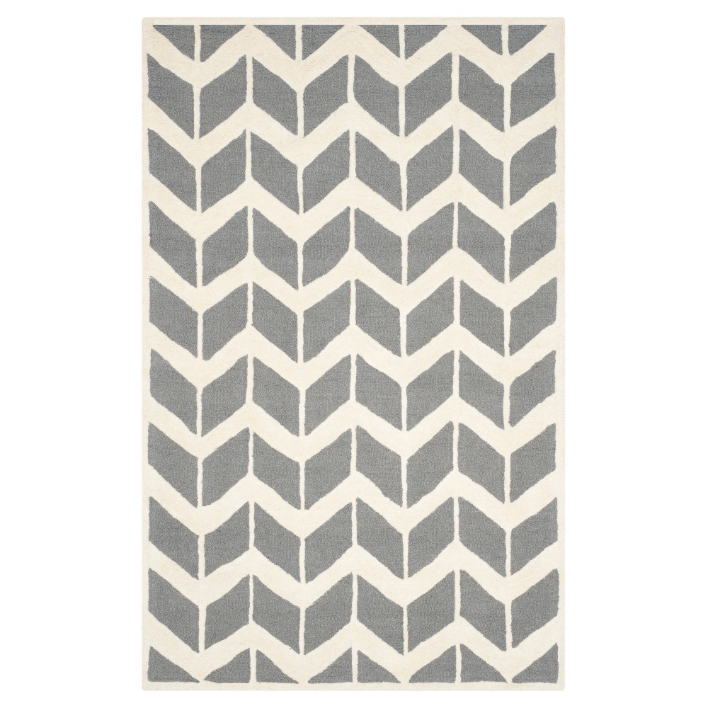 Keene Rug - Dark Gray / Ivory (6'X9') - Safavieh
