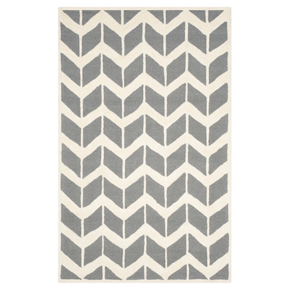 Keene Rug - Dark Gray / Ivory (6'X9') - Safavieh