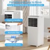 3-in-1 Portable Air Conditioner - 8,000 BTUs, Fan Function, LED Display, Remote Control, Timer, and Sleep Mode for Rooms Up to 350 Sq.Ft - 3 of 4