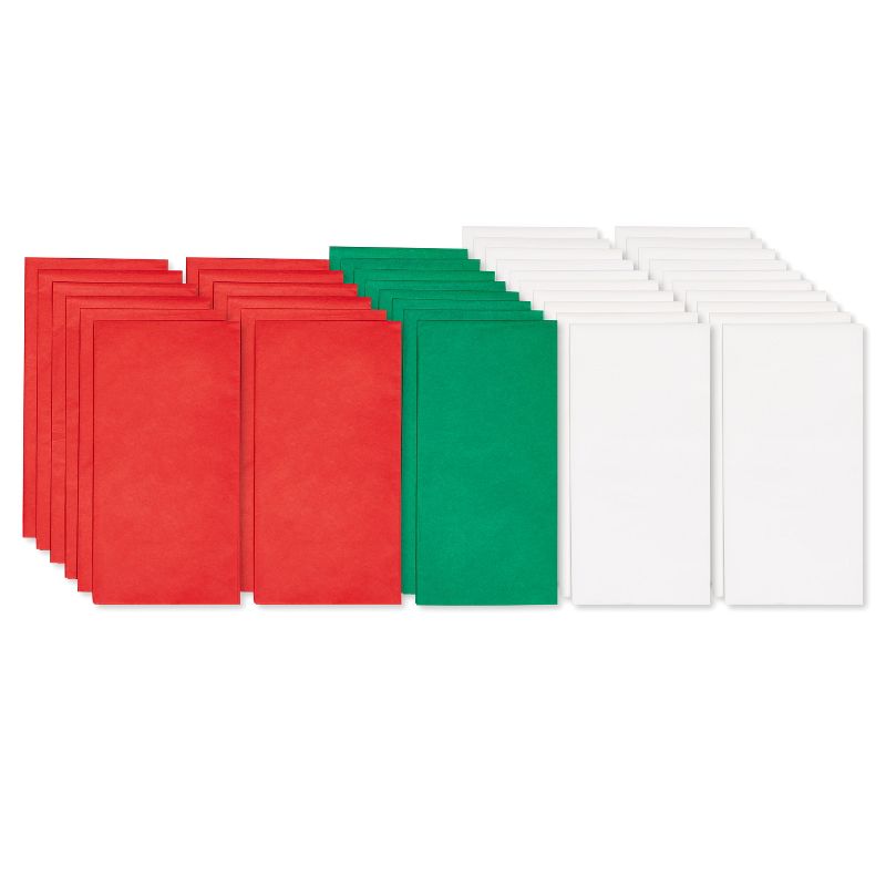 40 Sheets Red/White/Green Tissue Paper Trio Pack, 4 of 9