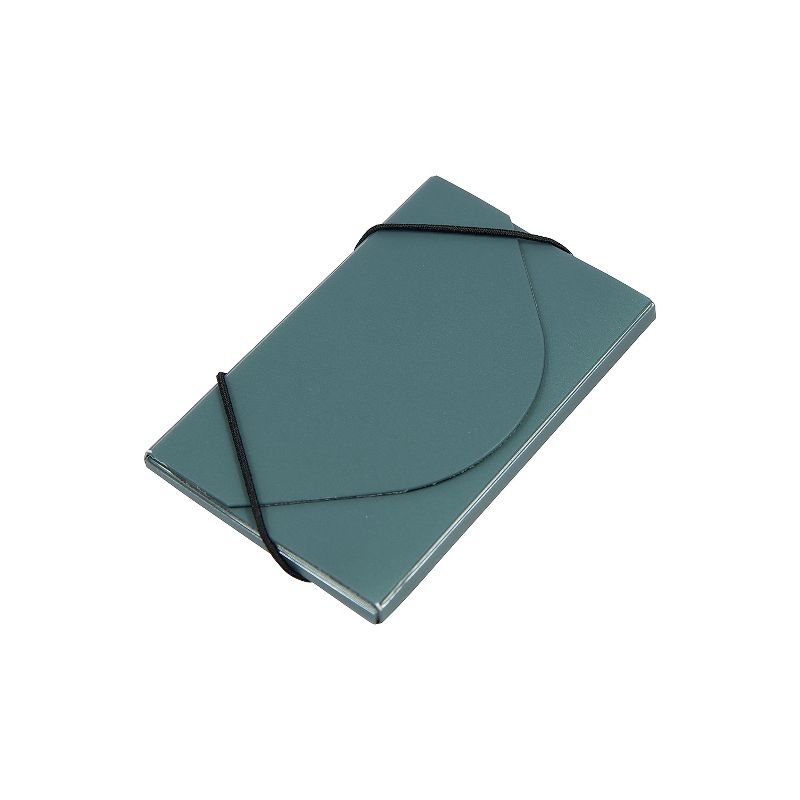 JAM Paper Plastic Business Card Holder Case Green Metallic Sold Individually (365659), 2 of 5