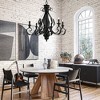 Livex Lighting Valencia 6 - Light Chandelier in  Shiny Black - 3 of 4