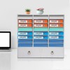 YIYIBYUS Desktop File Storage Cabinet with 24 Compartments and 2 Drawers - 3 of 4