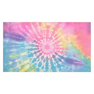 Emanuela Carratoni Boho Rainbow Tie Dye Tablecloth -Deny Designs