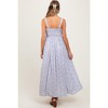 PinkBlush Light Blue Floral Button Down Sleeveless Maternity Maxi Dress - 4 of 4