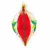 Huras Family 7.25 In Canterbury Cheer Poinsettias Classic Merry & Bright Reflector Lemon Drop Tree Ornaments - 3 of 4