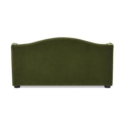 Robin 35" Olive Green Velvet Tufted Wingback Pet Sofa Bed