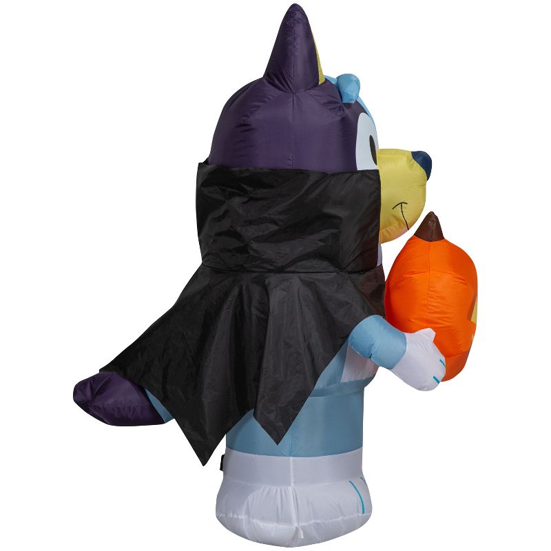 Bluey Airblown Inflatable Bluey in Vampire Costume Bluey, 3.5 ft Tall, Blue, 3 of 6